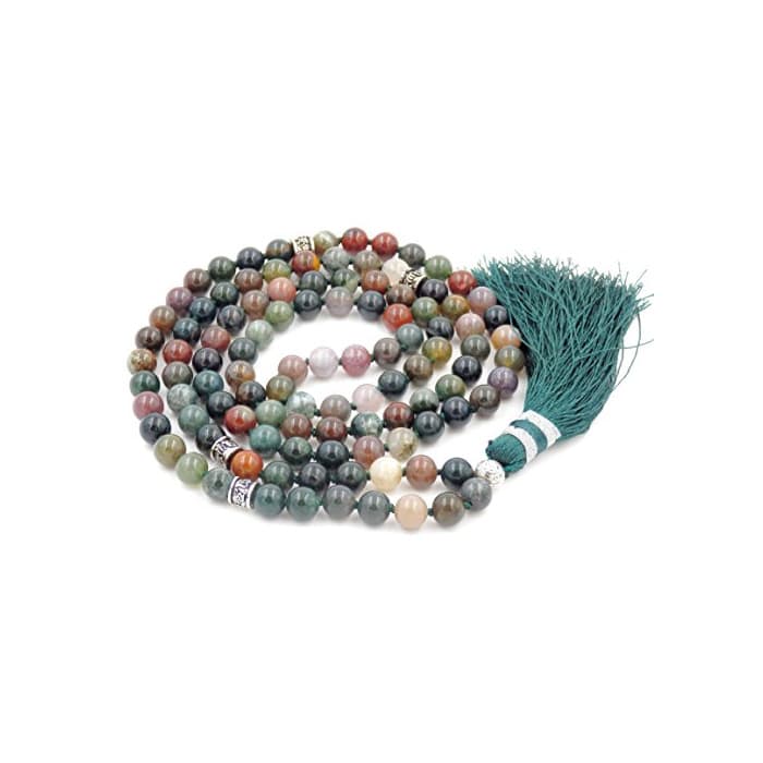 Fashion Gema Mala Beads collar/Pulsera, Buddist Mala collar/Pulsera, Anudado collar