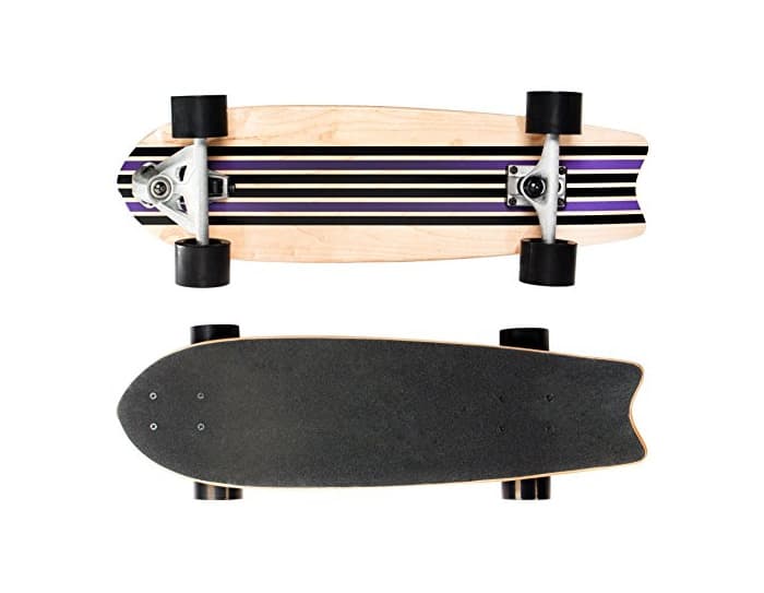 Fitness SportPlus Ezy! Carver Stripes Skateboard