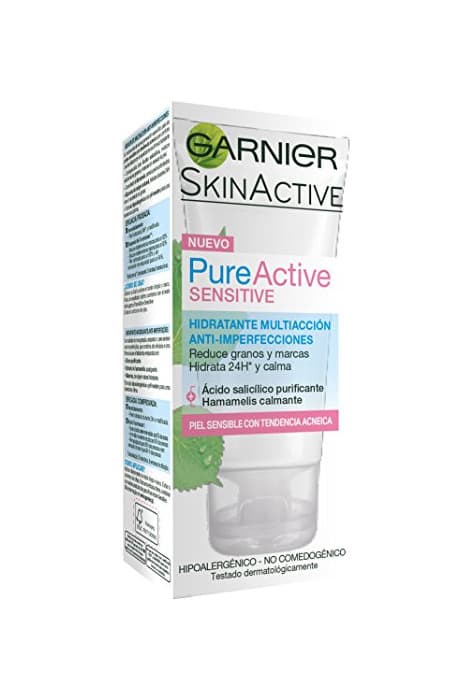 Belleza Garnier PureActive Sensitive Tratamiento Hidratante Anti-Imperfecciones