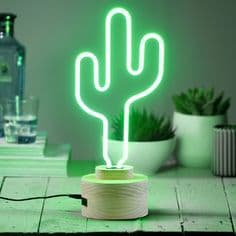 Fashion Potted Cactus Neon Sign | Urban Outfitters