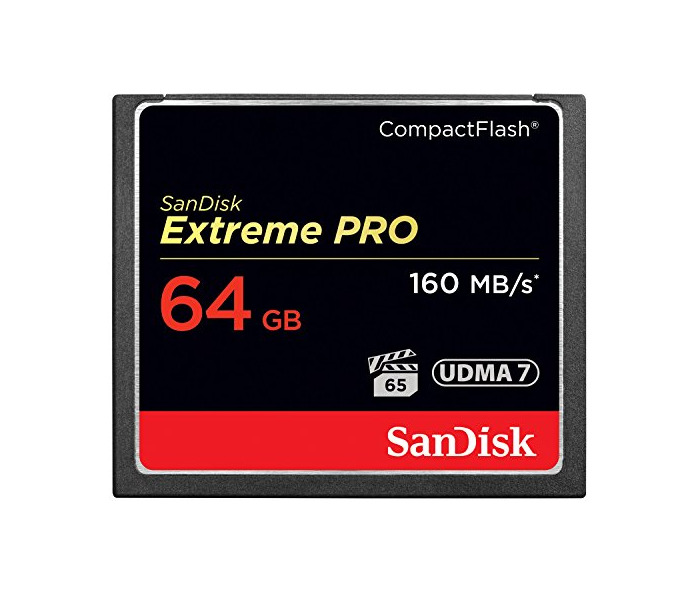 Electronic Sandisk 64GB Extreme Pro CF - Memoria Compact Flash de 64 GB