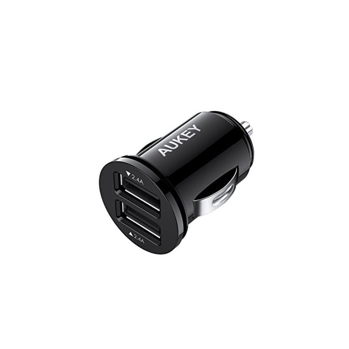 Electronic AUKEY Cargador de Coche con Doble Puerto Cargador Móvil 24W