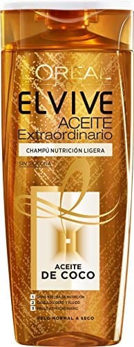 Belleza L'Oreal Paris Elvive Champú sin Siliconas Aceite de Coco