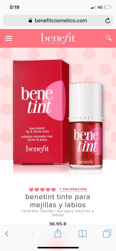 Producto Benetint - Blush líquido