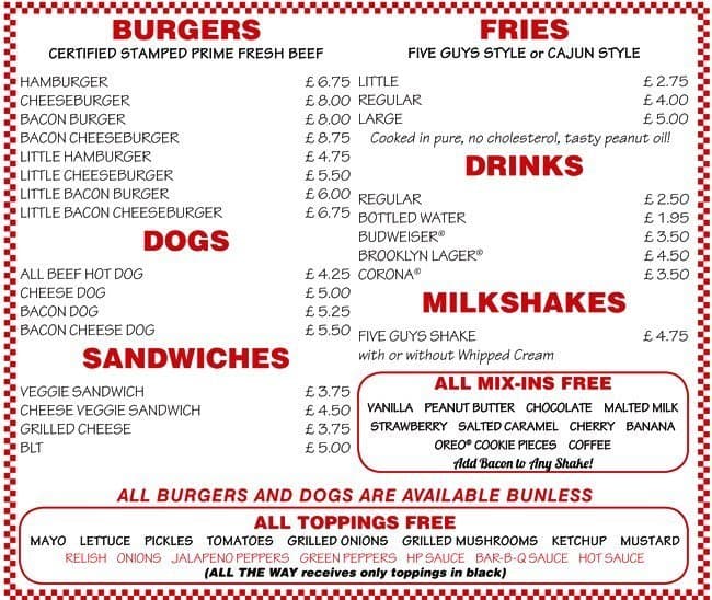 Restaurants Five Guys