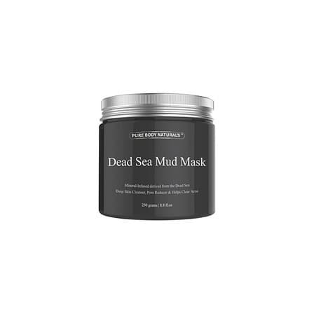 Belleza Mascarilla facial de barro del mar muerto de Pure Body Naturals