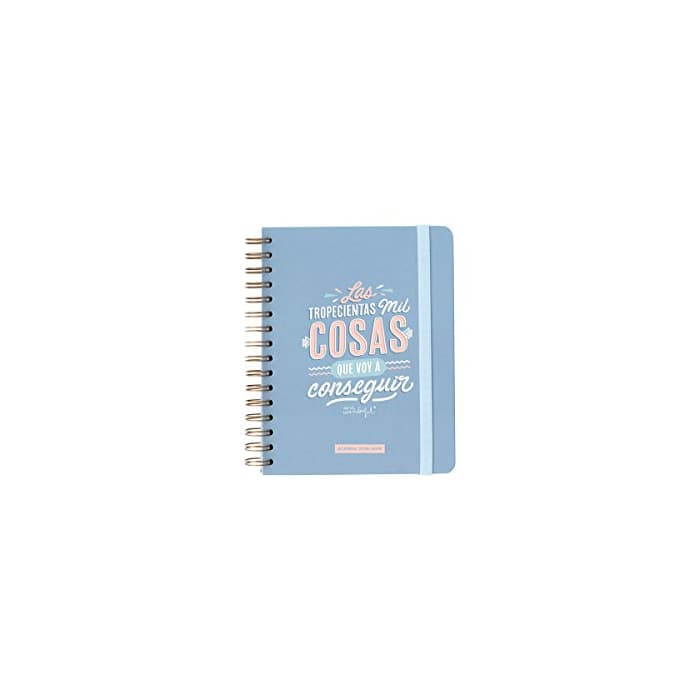 Producto Mr. Wonderful Agenda Clásica, Azul, Medidas