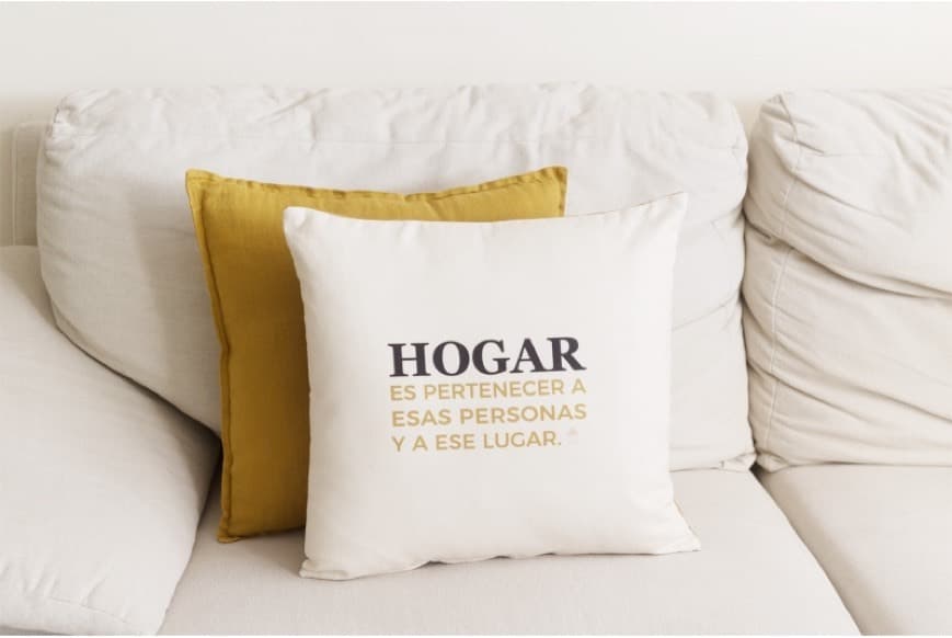 Product Funda Cojín "Hogar Definición"