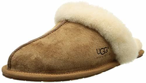 Fashion Ugg Australia Scuffette II, Zapatillas de estar por casa, para mujer, Beige