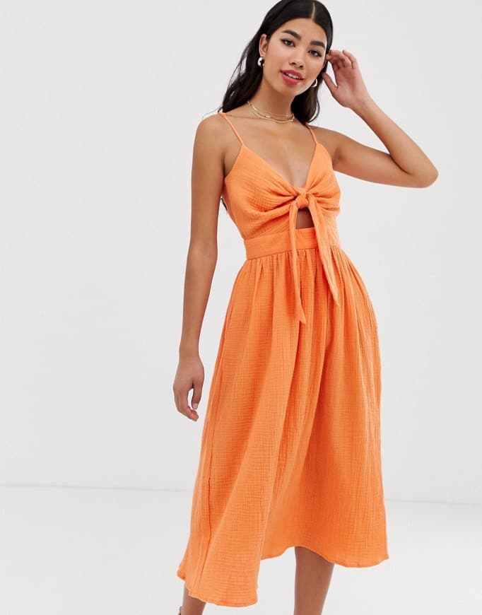 Product Vestido naranja nudo