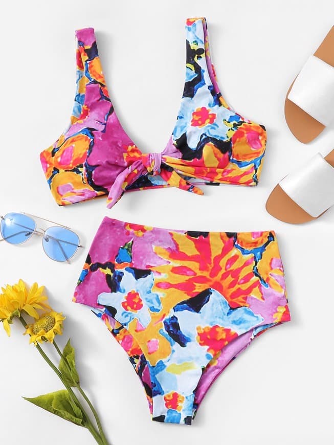 Product Bikini floral acuarela