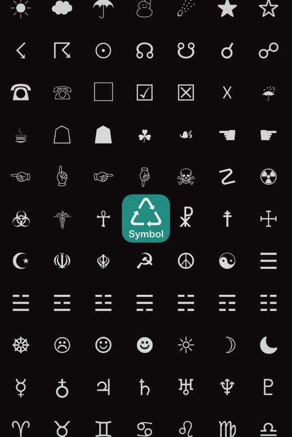 App Symbol Keypad for Texting