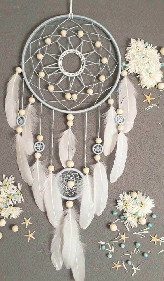 Home Winnerruby Dream Catcher Golden Years Lights Dreamcatcher Decoración de pared Room Decoration