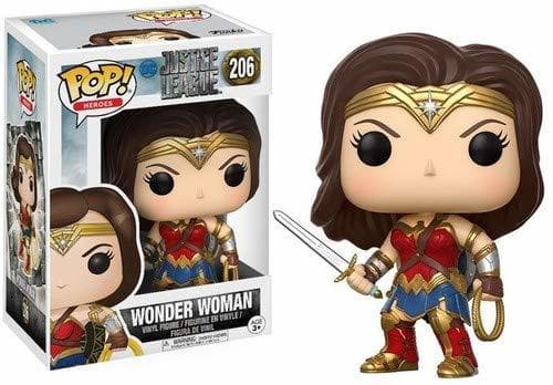 Game Funko Pop!- DC Figura de Vinilo Wonder Woman, colección Justice League