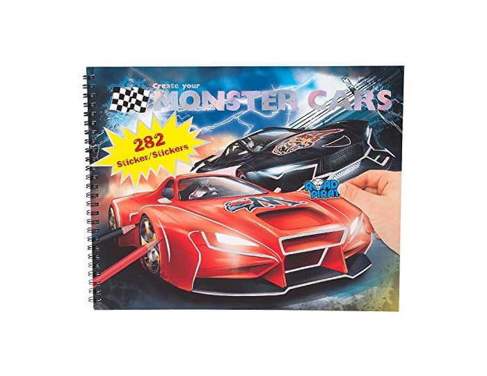 Product Depesche 6312 – Libro para colorear de pegatinas Create Your Monster Cars