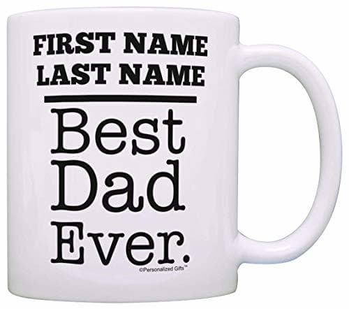 Elemento de la categoría hogar Personalized Dad Mug Dad's Name Best Dad Ever Father Son Gifts Dad's