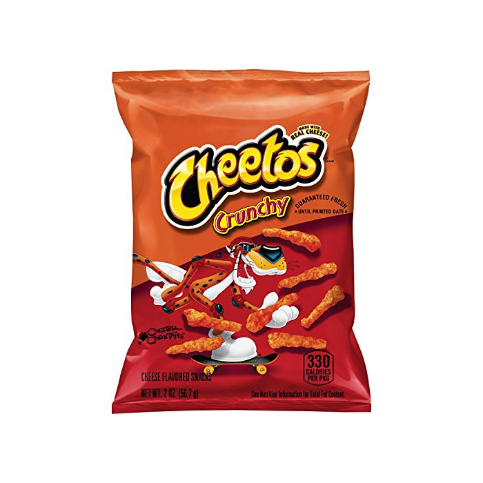 Product Cheetos Cheese Snacks, Crunchy, 2-Ounce Large Single Serve Bags