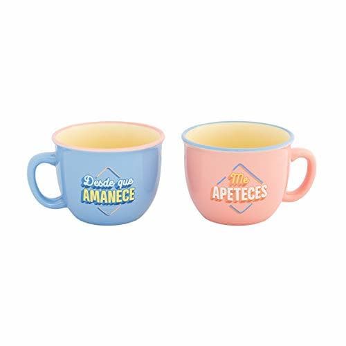 Home Mr. Wonderful Set de 2 Tazas-Desde Que amanece me apeteces