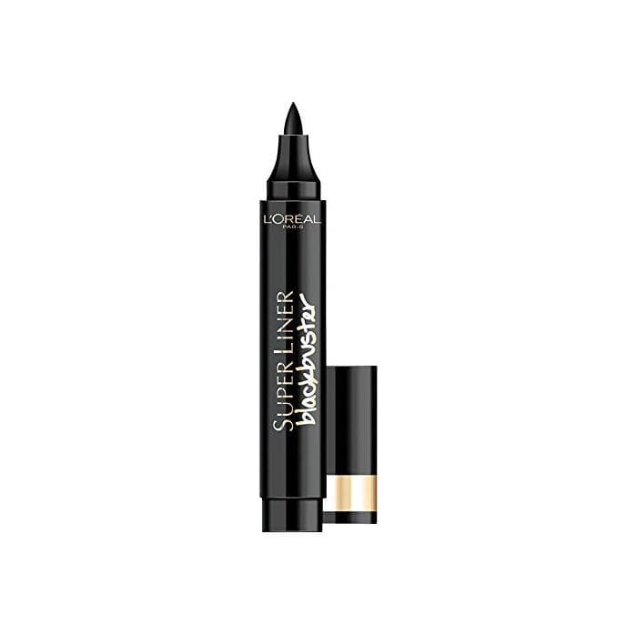 Beauty L'Oreal Paris Lápiz de Ojos Eyeliner Pluma Trazo Fino y Grueso Super Liner Blackbuster