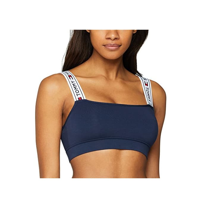 Moda Tommy Hilfiger Sujetador Estilo Bralette para Mujer, Azul