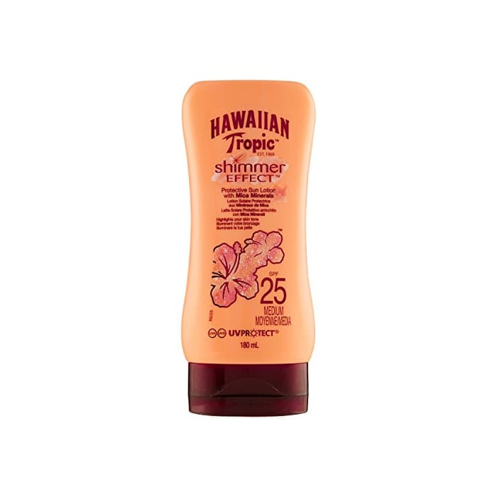 Belleza Hawaiian Tropic Shimmer Effect - Loción Solar Protectora con Efecto Brillo enriquecida