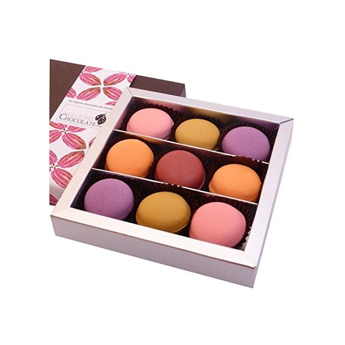 Producto Caja 9 BOMBONES MACARÓN Chocolate