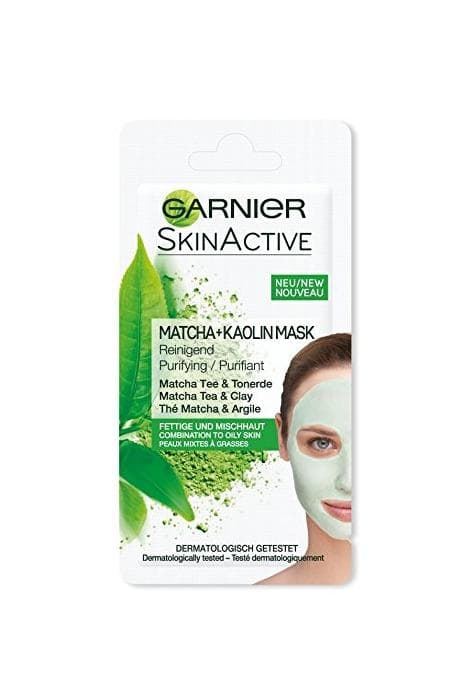 Belleza Mascarilla Facial Purificante Té Matcha y Arcilla, de Garnier SkinActive