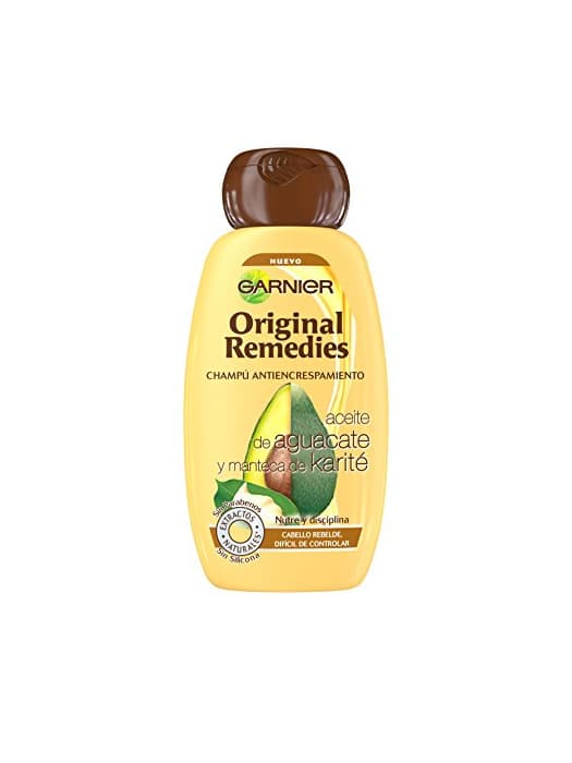 Belleza Garnier Original Remedies - Champú antiencrespamiento - Cabello rebelde