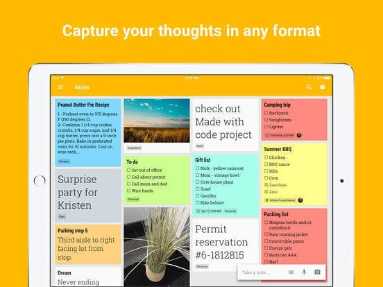 App Google Keep