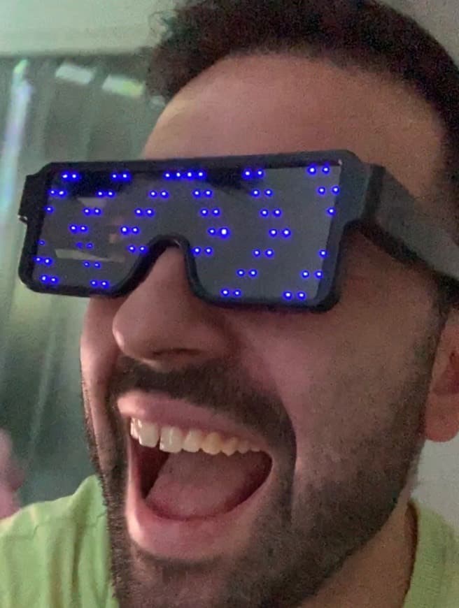 Elemento de la categoría hogar KOBWA Gafas de Luminosas LED Neon Iluminar Gafas con 8 Modos para