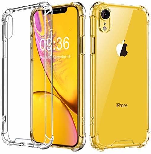 Electrónica Babacom Funda para iPhone XR, Transparente Carcasa para iPhone XR Absorcion de