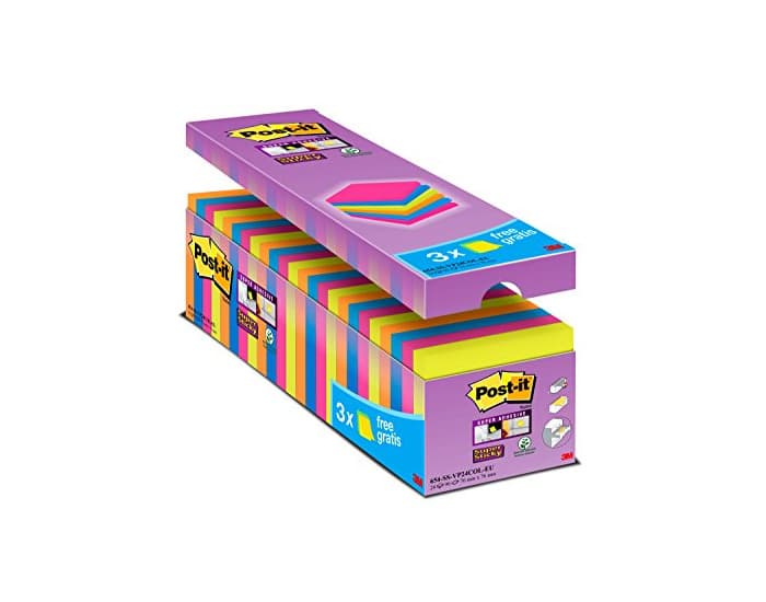 Product 3M Post-It 654-SS-VP24COL-EU - Pack de 24 x 90 notas adhesivas