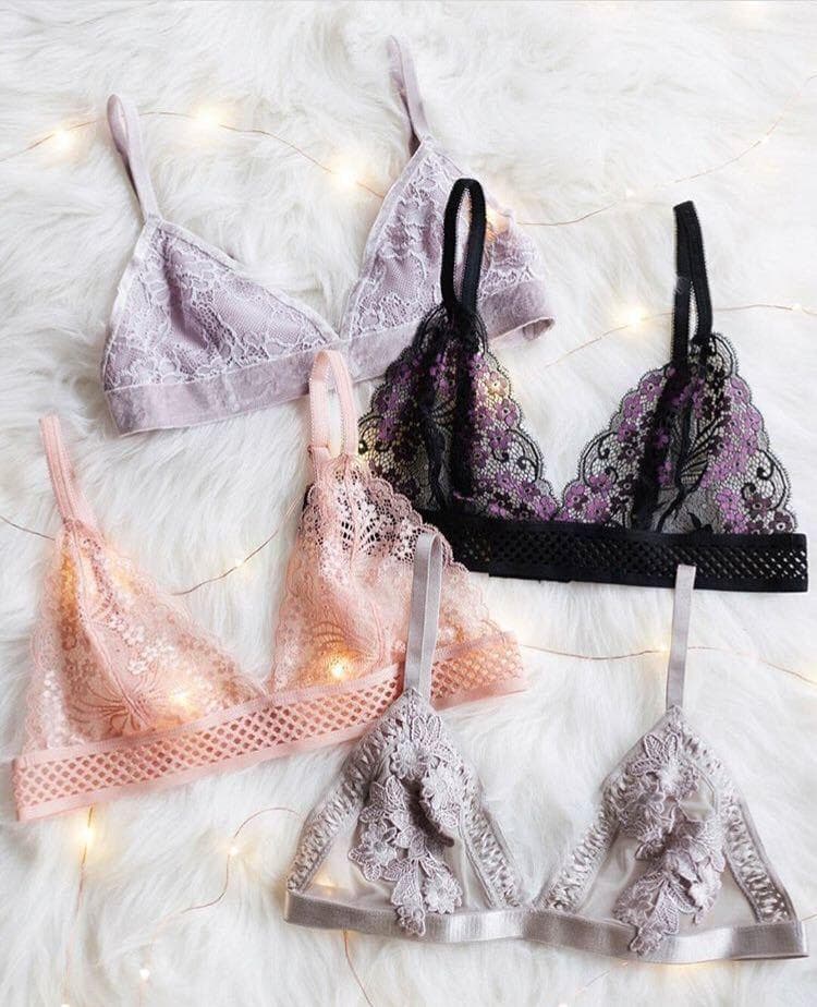 Fashion Out From Under Esmeralda Lace Triangle Bra | Urban Outfitters