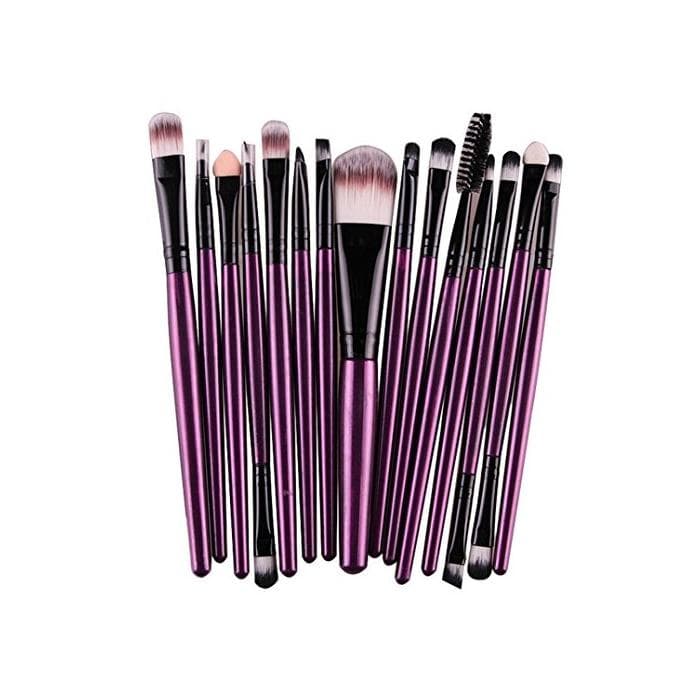 Belleza Kit de 15 Brochas Maquillaje Profesional, de Oyedens