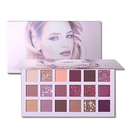 Belleza 1Pack 18 colores paleta de sombra de ojos de alta pigmentado de