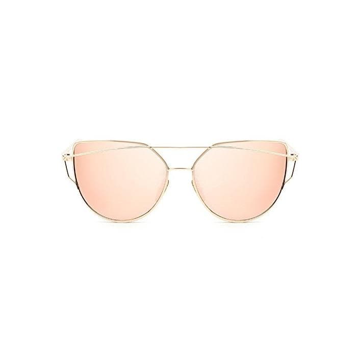 Book Forepin® Gafas de Sol Mujer y Hombre Polarizadas Moda Marca Metal UV400 Lentes de Protección Planos Espejo Con Estilo Ojo de Gato