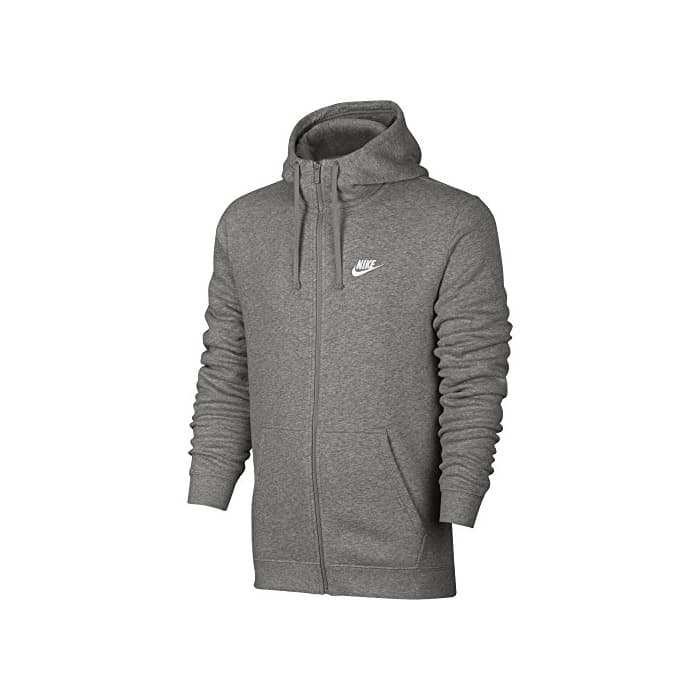 Fashion Nike M NSW FZ FLC Club Sudadera con Capucha, Hombre, Gris