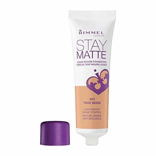 Belleza Rimmel London Stay Matte Base de Maquillaje Tono 203 True Beige -