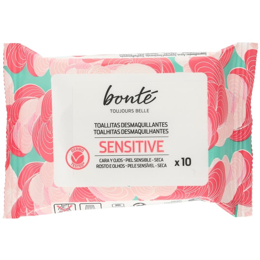 Fashion BONTE toallitas desmaquillantes para pieles sensibles envase 30 uds