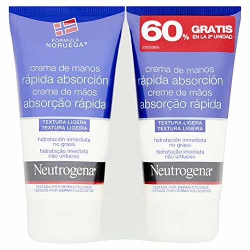 Belleza Neutrogena - Crema de Manos Rápida Absorción - 75 ml Duplo