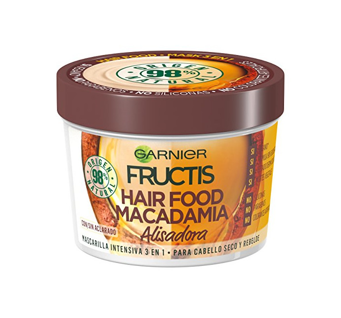 Beauty Garnier Fructis Hair Food Macadamia Mascarilla 3 en 1-390 ml