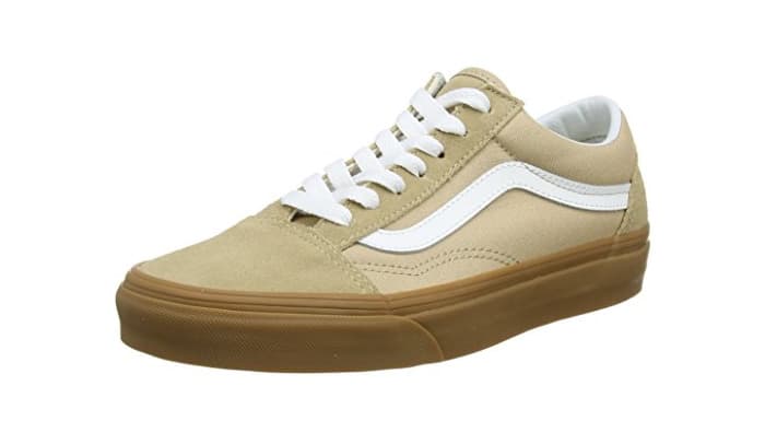 Fashion Vans Old Skool, Zapatillas de Entrenamiento Unisex Adulto, Beige