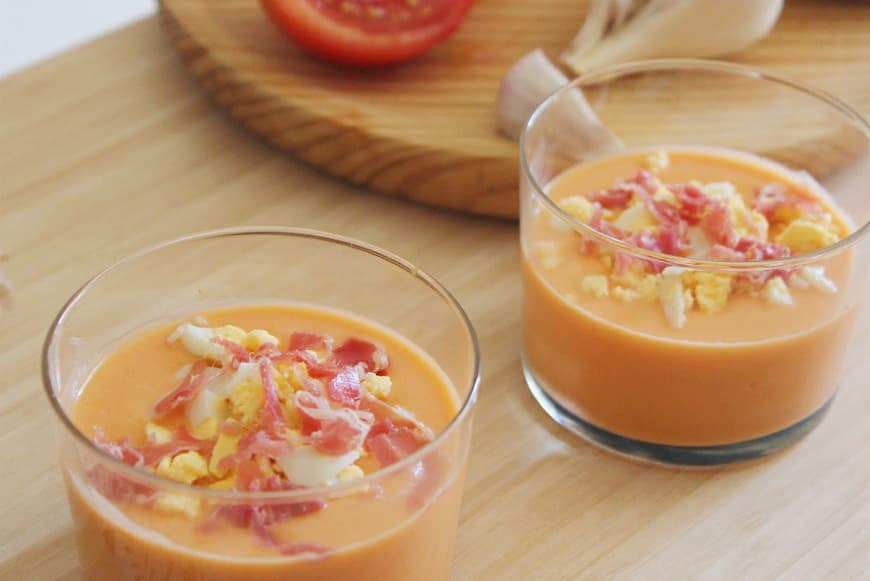 Moda Salmorejo cordobés. Receta paso a paso.