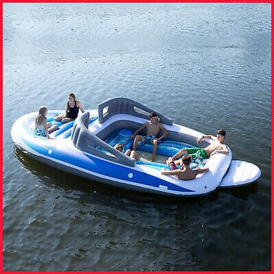 Fashion 6-Person Inflatable Bay Breeze Boat Island Party ... - Amazon.com