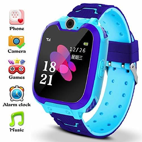 Electronic Reloj Inteligente para Niños La Musica y 7 Juegos, Smart Watch Phone,