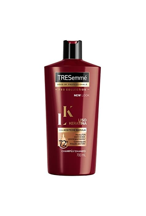 Beauty TRESemmé Champú Liso Keratina, Paquete de 3 x 700 ml - Total