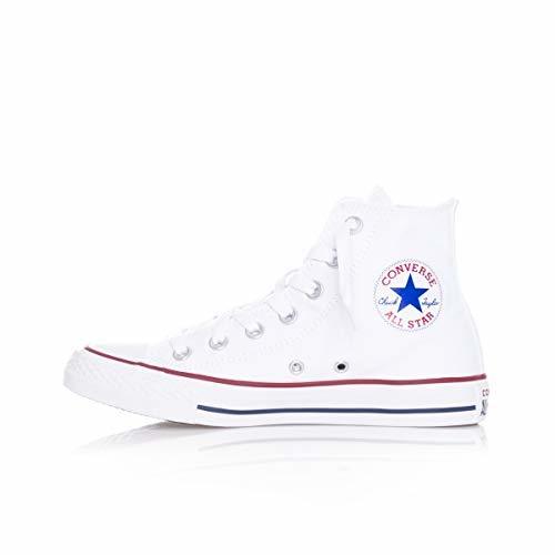 Fashion Converse Chuck Taylor Hi, Zapatillas Unisex, Blanco