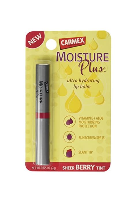 Belleza Carmex MOISTURE PLUS Ultra Hydrating BERRY Sheer Tint SPF15 LIP BALM 2g