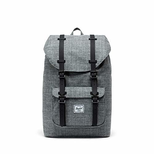 Electronic Herschel Supply Co. Poco América mid-volume mochila, Raven Crosshatch/Black Rubber