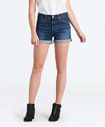 Fashion Levi's 501 Short Long Pantalones Cortos, Azul